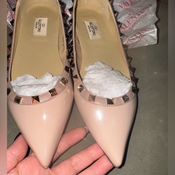 Valentino Studded nude flats size Euro 38 US 8 - Picture 2 of 7
